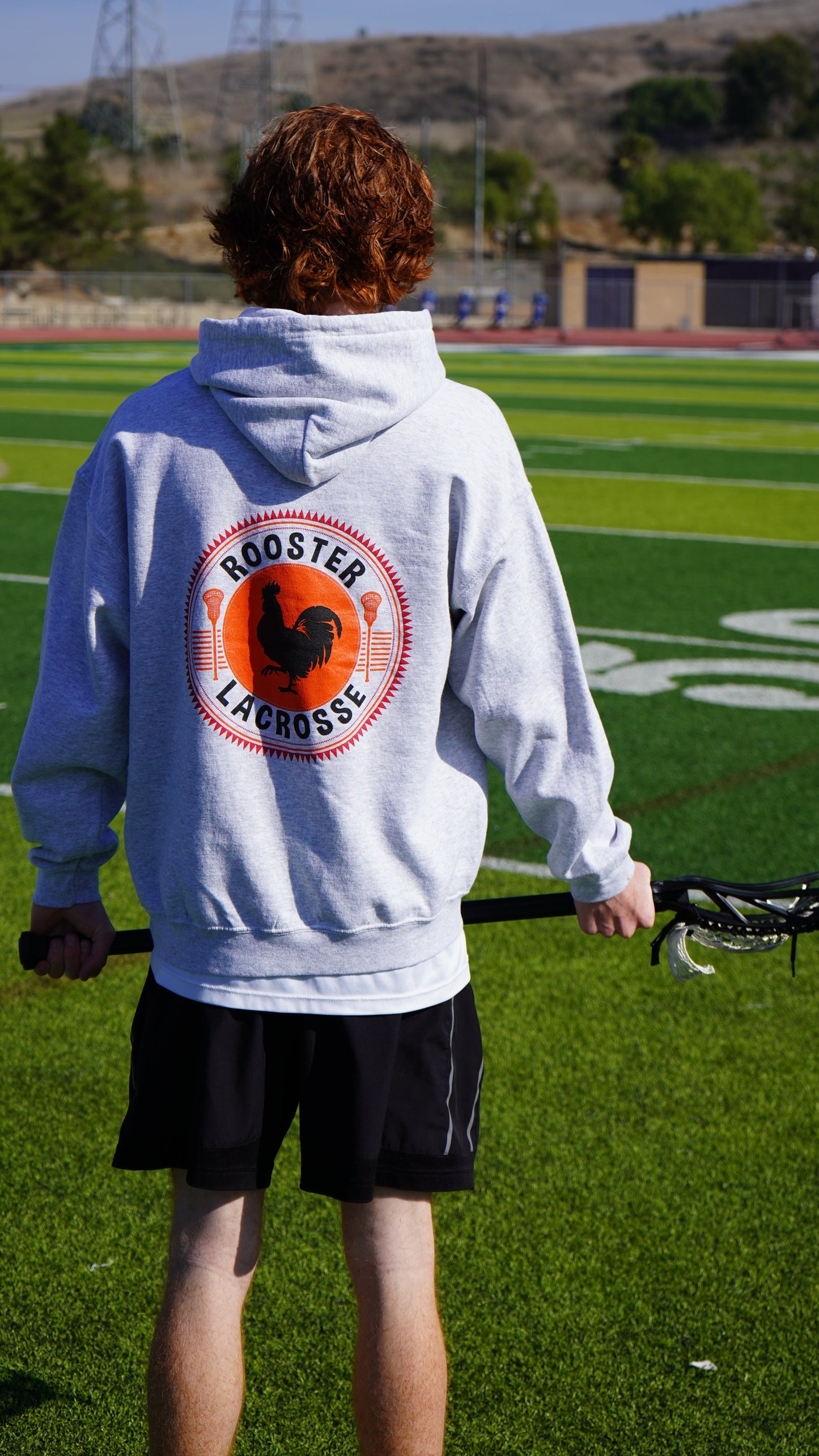 Rooster Lacrosse Logo Hoodie