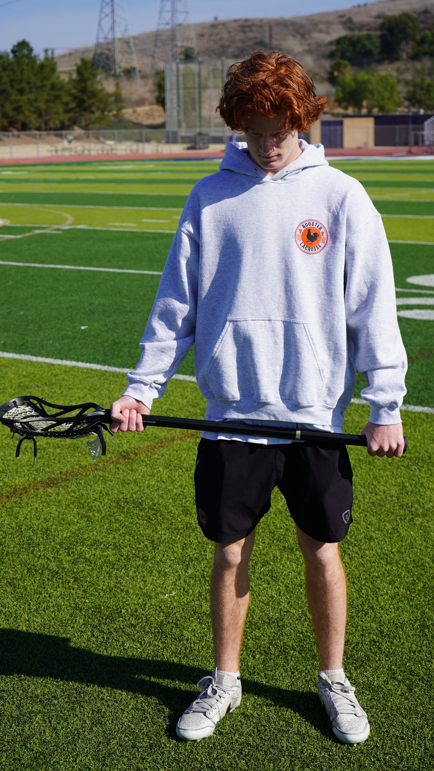 Rooster Lacrosse Logo Hoodie
