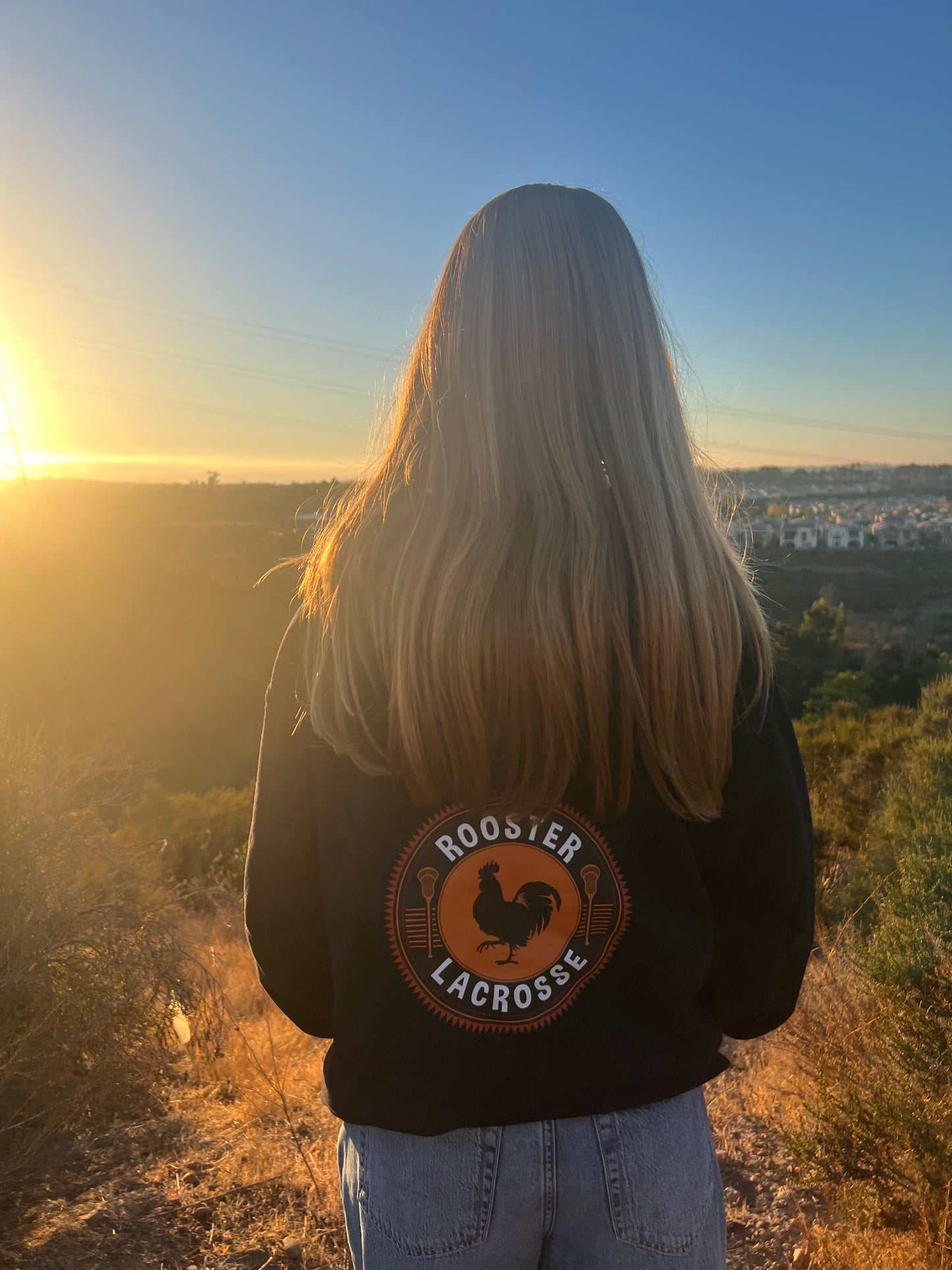 Rooster Lacrosse Logo Hoodie